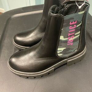 Justice Black Kids Boots